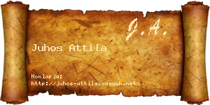 Juhos Attila névjegykártya
